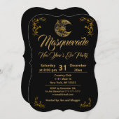 Masquerade Ball Party Einladung (Vorne/Hinten)