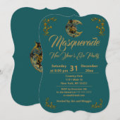 Masquerade Ball Party Einladung (Vorne/Hinten)