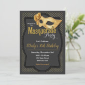 Masquerade Ball Party Einladungen (Stehend Vorderseite)