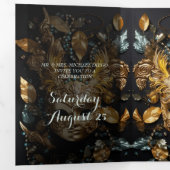 Masquerade Ball Quinceanera Party Einladung (Innen Erste Seite)