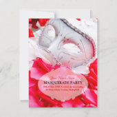 Masquerade Ball RSVP Cards (Vorderseite)