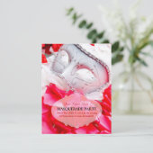 Masquerade Ball RSVP Cards Karte (Stehend Vorderseite)