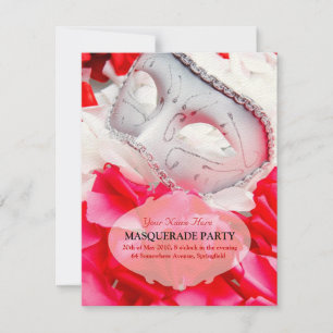 Masquerade Ball RSVP Cards Karte