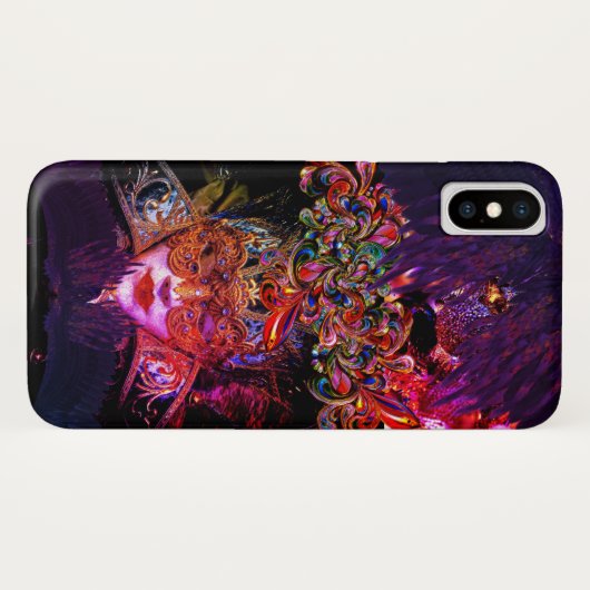 Masquerade Ball Schönheitsmaske gotisch lila schwa Case-Mate iPhone Hülle (Rückseite (Horizontal))