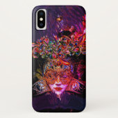 Masquerade Ball Schönheitsmaske gotisch lila schwa Case-Mate iPhone Hülle (Rückseite)