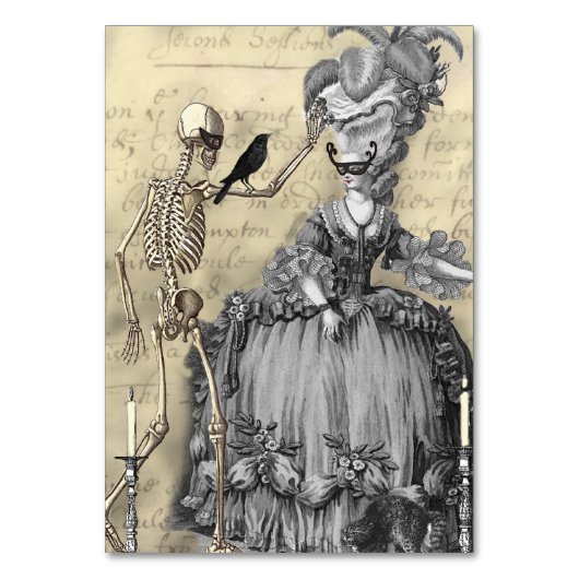 Masquerade Ball Tischnummer (Rückseite)