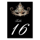 Masquerade Ball Tischnummer (Vorderseite)
