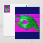 Masquerade Bash Postkarte (Vorne/Hinten)