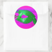 Masquerade Bash Runder Aufkleber (Tasche)