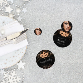 Masquerade Black Gold Glitzer Staub Geburtstagspar Konfetti