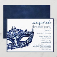Masquerade Blue Mask | Mardi Gras Weihnachts-Party