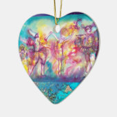 MASQUERADE / BUTTERFLY PFLANZE Herz Keramikornament (Links)