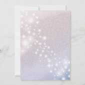 Masquerade charming glittery ombre einladung (Rückseite)