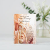 Masquerade Chic Masque Sweet 16 I Einladungspostkarte (Stehend Vorderseite)