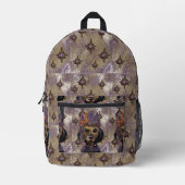 MASQUERADE DACKEL ART BEDRUCKTER RUCKSACK (Vorderseite)