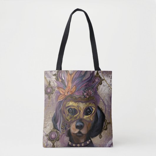 MASQUERADE DACKEL ART TASCHE (Vorderseite)