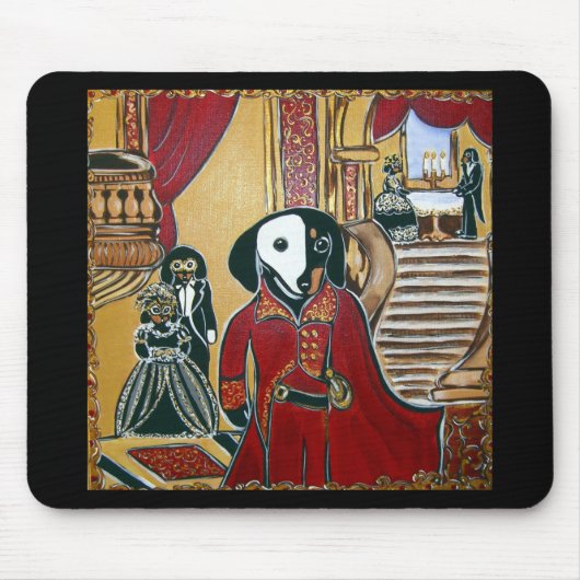 MASQUERADE-DACKEL MOUSEPAD (Vorne)