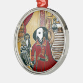 MASQUERADE-DACKEL ORNAMENT AUS METALL (Links)
