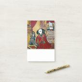 MASQUERADE-DACKEL POST-IT KLEBEZETTEL (Auf Schreibtisch)