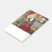 MASQUERADE-DACKEL POST-IT KLEBEZETTEL (angewinkelt)