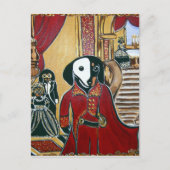 MASQUERADE-DACKEL POSTKARTE (Vorderseite)