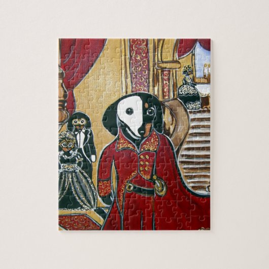 MASQUERADE-DACKEL PUZZLE (Vertikal)