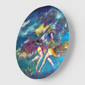 MASQUERADE DANKEN UND MUSIK IN DER NACHT GROßE WANDUHR (Winkel)