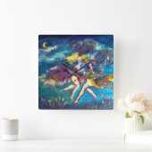 MASQUERADE DANKEN UND MUSIK IN DER NACHT QUADRATISCHE WANDUHR (Zuhause)