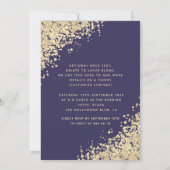 Masquerade Diamond Luxus Gold süß 16 Einladung (Rückseite)