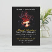 Masquerade-Einladung - kundenspezifisch Einladung (Stehend Vorderseite)