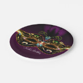 Masquerade Elegante Kostüme Geburtstagsparty Telle Pappteller (Schrägansicht)