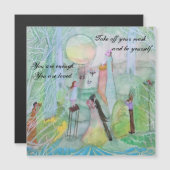 Masquerade Ermutigung Art Magnetkarte (Vorne/Hinten)