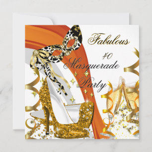 Masquerade Fabulous 40 Goldmedaille High Heel 2 Einladung