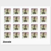 Masquerade Feather Mask Custom Siegel Sticker (Blatt)