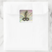 Masquerade Feather Mask Custom Siegel Sticker (Tasche)