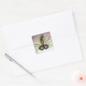 Masquerade Feather Mask Custom Siegel Sticker (Umschlag)