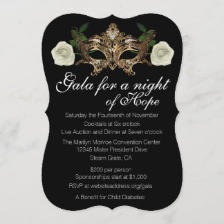 Masquerade Fundraising Gala Einladung