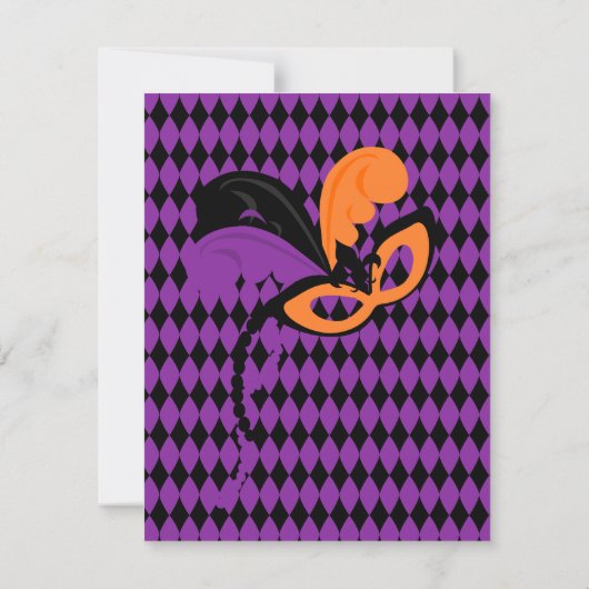 Masquerade Gala Einladung (Rückseite)