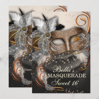 Masquerade Geburtstagsparty Einladungen