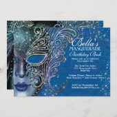 Masquerade Geburtstagsparty Einladungen (Vorne/Hinten)