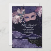 Masquerade Geburtstagsparty Einladungen (Rückseite)