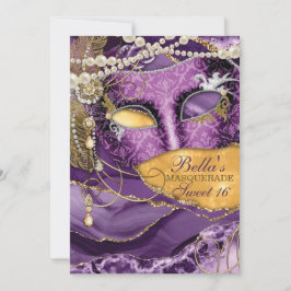 Masquerade Geburtstagsparty Einladungen