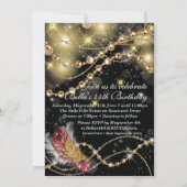 Masquerade Geburtstagsveranstaltungen Party Einlad Einladung (Rückseite)