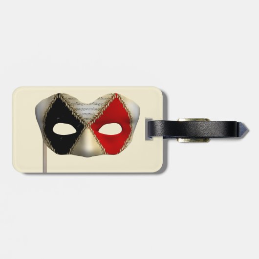 Masquerade Gepäckanhänger (Rückseite horizontal)