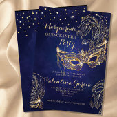 Masquerade Glitzer quinceanera Maske einladen Mari Save The Date