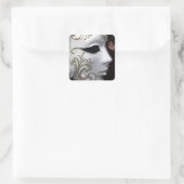 MASQUERADE (GOLD) QUADRATISCHER AUFKLEBER (Tasche)