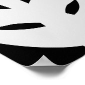 Masquerade in Schwarz & Silber Poster (Ecke)