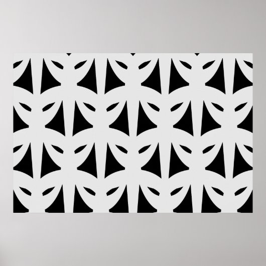 Masquerade in Schwarz & Silber Poster (Vorne)