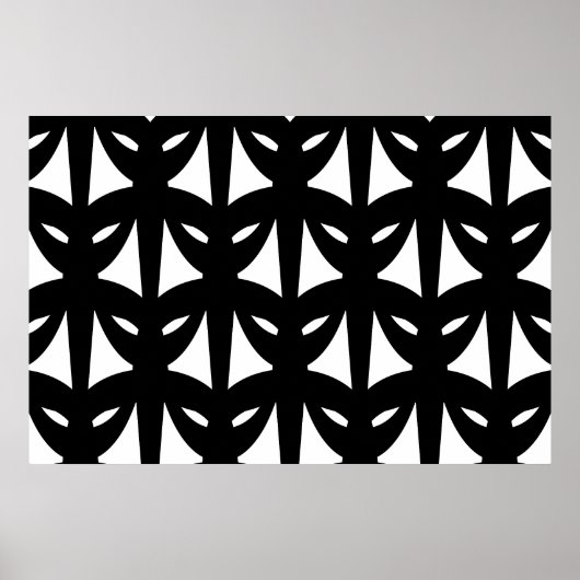 Masquerade in Schwarz und Weiß Poster (Vorne)