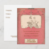 MASQUERADE-INVITATIONEN Halloween oder Mardi Gras Einladung (Vorne/Hinten)